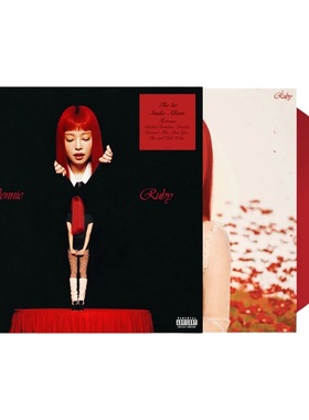 正版JENNIE金智妮专辑Ruby正规1辑限量彩胶LP黑胶唱片透明红胶