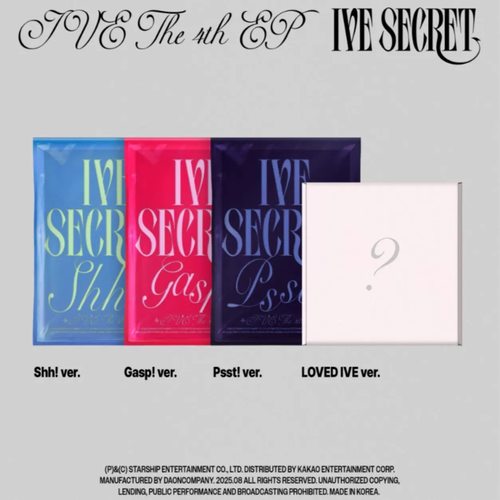 正版现货芙 IVE新专辑 迷你4辑 SECRET 张元英 新专回归周边小卡