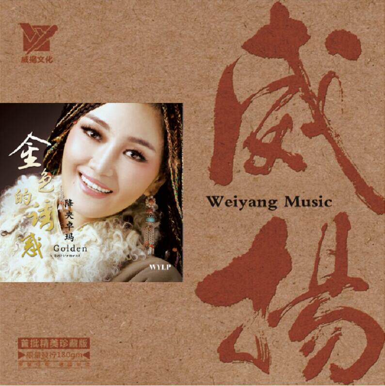 正版黑胶 降央卓玛 金色的诱惑 LP黑胶唱片留声机 12寸碟片唱盘