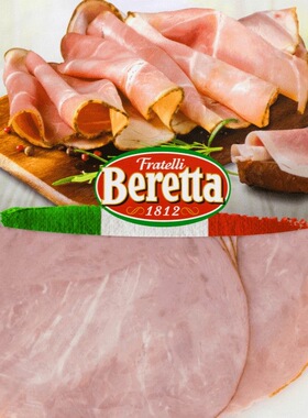 百瑞Beretta三明治烟熏火腿猪肉切片200g早餐速食smoked pork ham