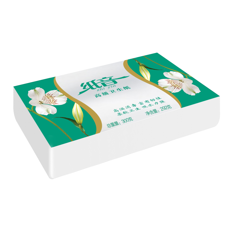 300g300g加韧平板卫生纸音