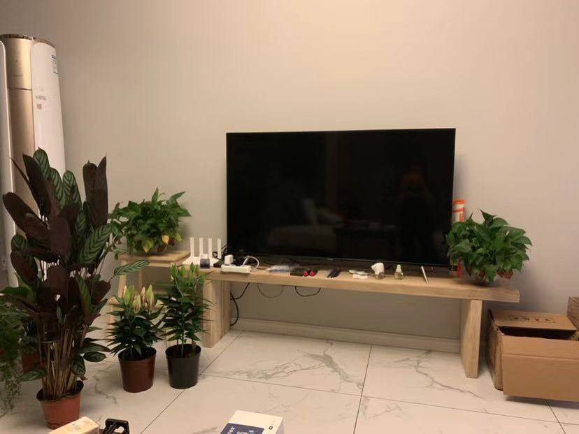 原木书报架简约现代风电视柜