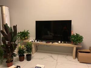 原木书报架简约现代风电视柜