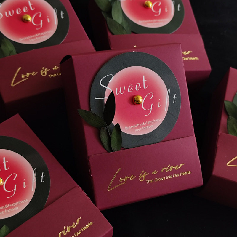 结婚用喜糖盒子不费手方形高级感新中式糖盒伴手礼盒包装盒糖盒子