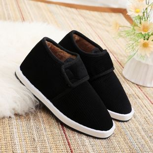 新款冬季加绒加厚手工老式棉鞋男女保暖防滑保暖手工棉鞋B