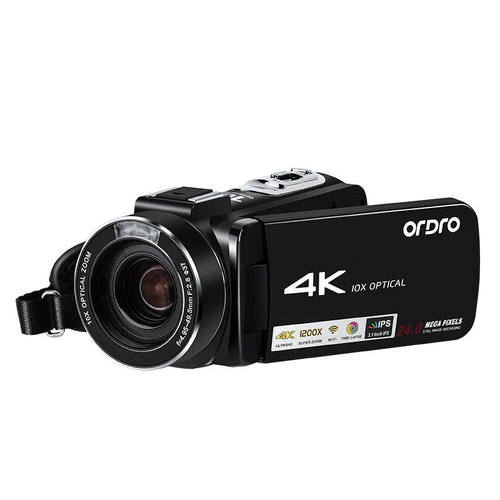 欧达AC7高清4K数码DV会议VLOG拍照摄像10倍光变1200倍数码变焦