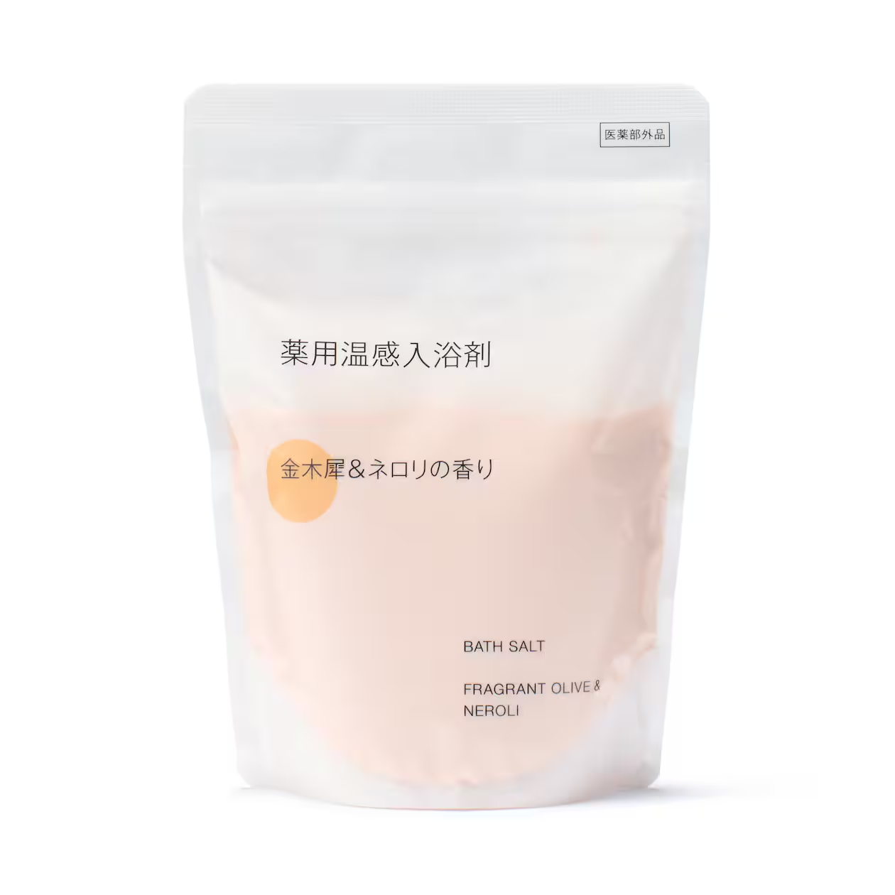 日本MUJI无印良品沐浴盐身体沐浴液金木犀橙花入浴剂360g泡澡剂
