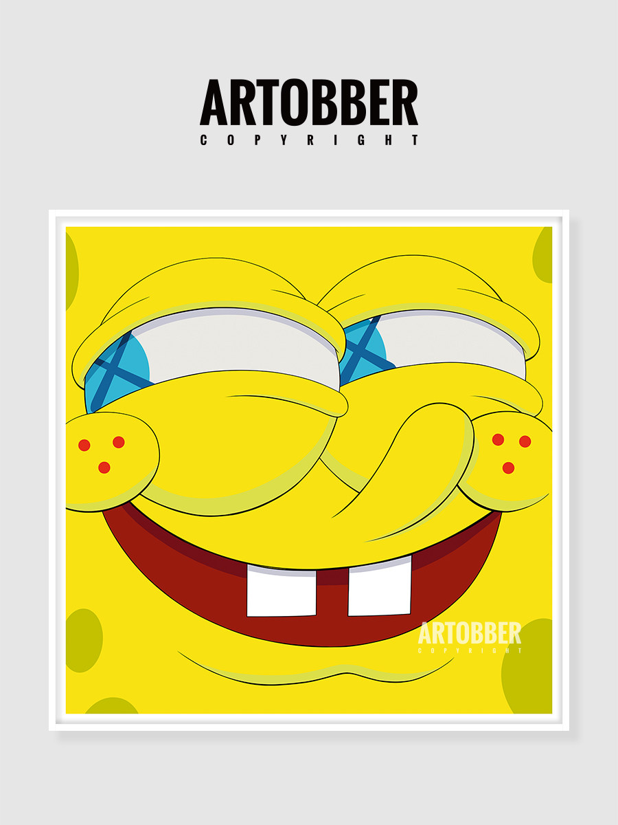 KAWS周杰伦同款巨幅作品画作潮流艺术客厅卧室卡通装饰画玄关挂画