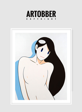 Takeru Amano天野健潮流女孩艺术高清客厅餐厅挂画卧室玄关装饰画