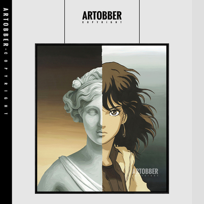 丹尼尔Daniel Arsham 高品质现代装饰画客厅书房雕塑场景复刻版画