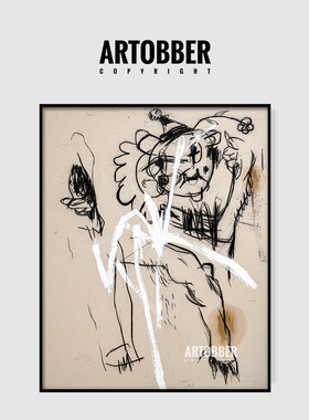 George Morton Clark大气客厅玄关高清挂画GMC潮流艺术巨幅装饰画