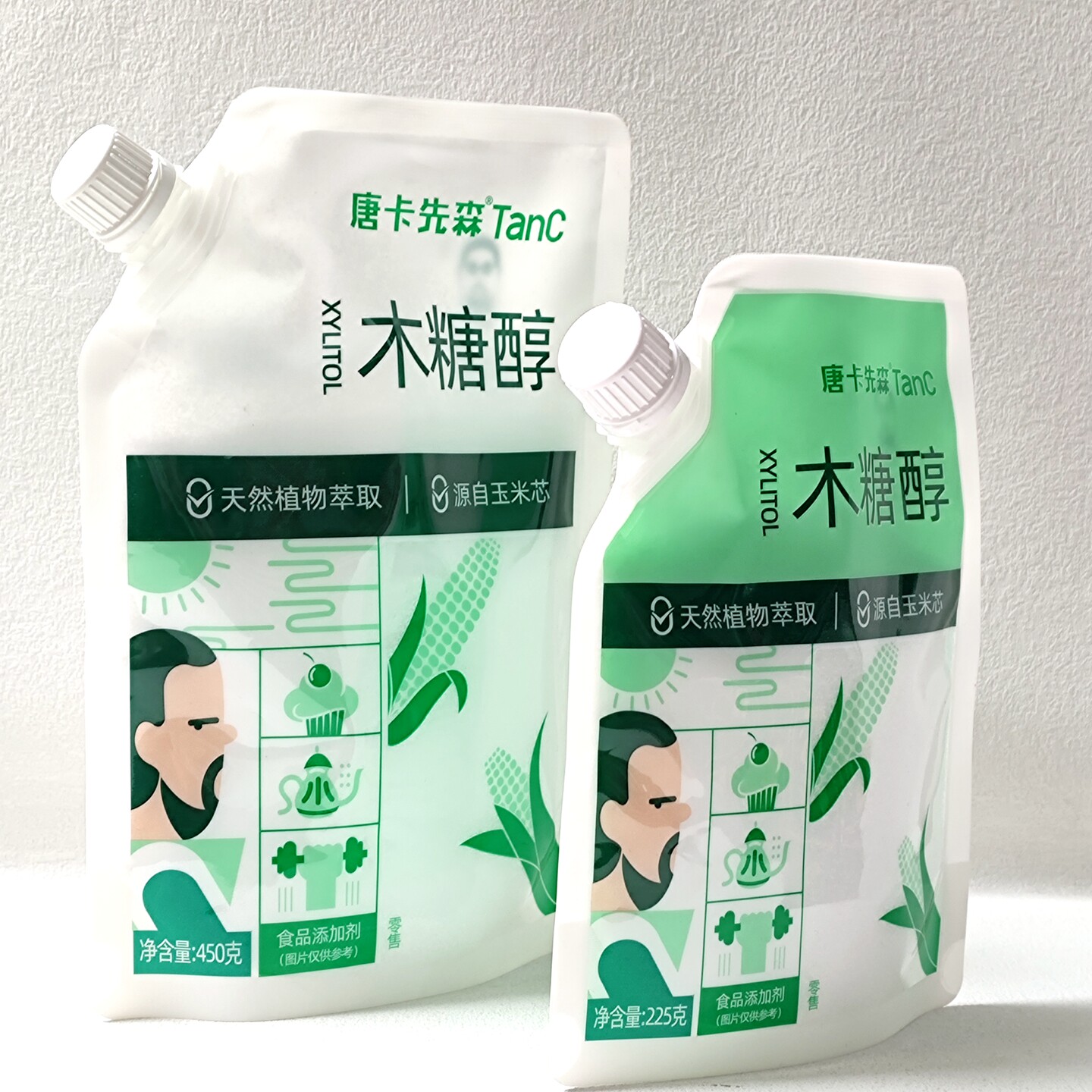 唐卡先森木糖醇袋装225g代糖