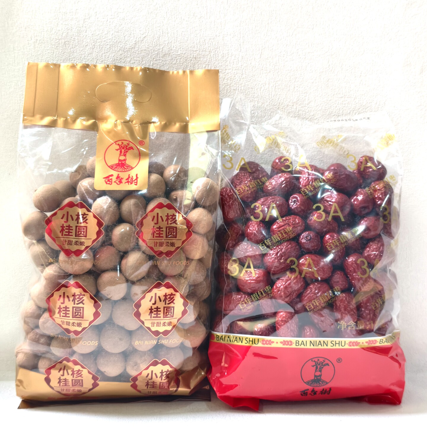 百年树小核桂圆干720g袋装龙眼红枣水果干休闲零食小吃