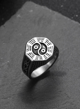 光明会全视之眼钛钢冷门男戒