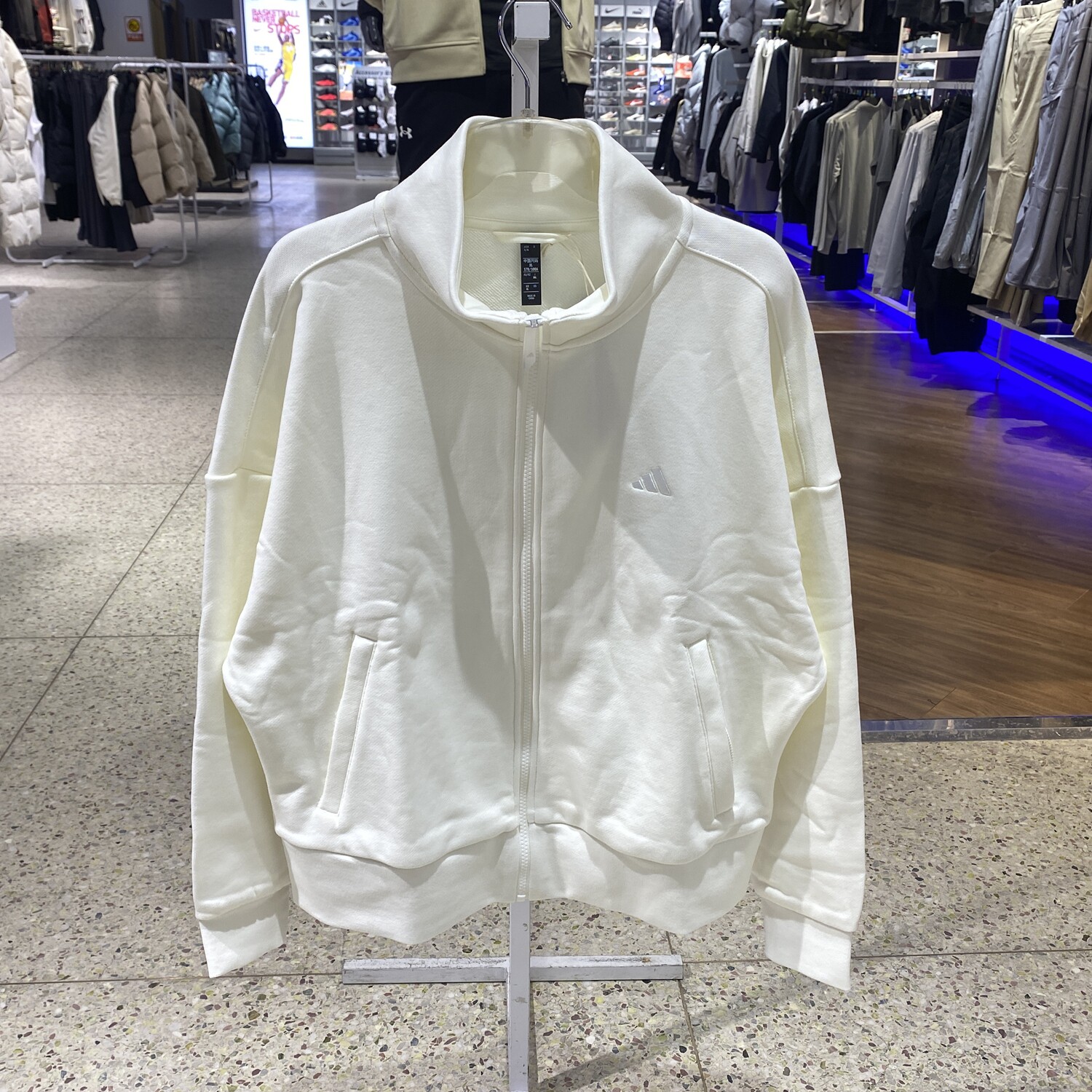 Adidas/阿迪达斯直筒立领长袖运动套装女装KS2829