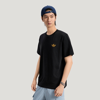阿迪达斯男子TREFOIL TEE 纯棉休闲运动短袖T恤LE7353|LE7354