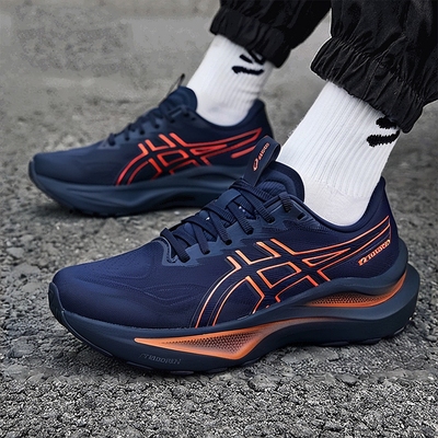 亚瑟士GT2000 14跑鞋男鞋冬季新款蓝色透气运动鞋减震跑步鞋男