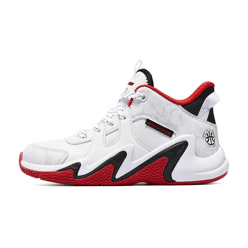 Skechers斯凯奇春秋新款男童百搭绑带运动风跑步鞋篮球鞋406054L