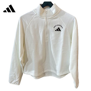 adidas阿迪达斯正品长袖女宽松半拉链运动套头卫衣KC0080|KC0081