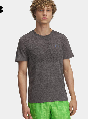 安德玛UA春夏新款Seamless男子跑步运动休闲短袖T恤 1375692-009