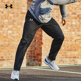 安德玛UA 1352031 Vital男子梭织训练运动轻质耐用宽松长裤