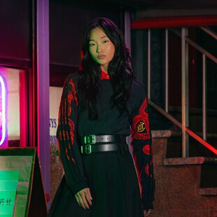 阿迪达斯三叶草男女陈冠希联名款蛇年情侣纯棉运动长袖T恤