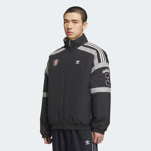 阿迪达斯三叶草男子保暖双面穿运动棉服KC0093|KC0094