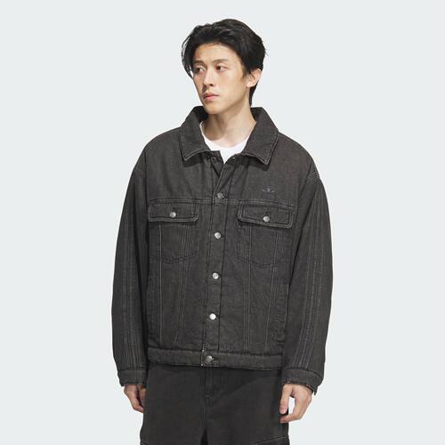 阿迪达斯三叶草男子保暖牛仔运动宽松棉服JY0201|JY0202