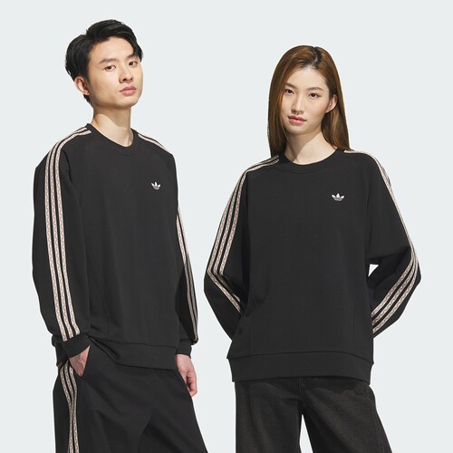 阿迪达斯中性毛圈布复古休闲运动卫衣套头衫KC0107|KC0108|KC0109