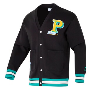 PUMA彪马棒球服男女装2024款情侣外套校园风运动服夹克625798-01