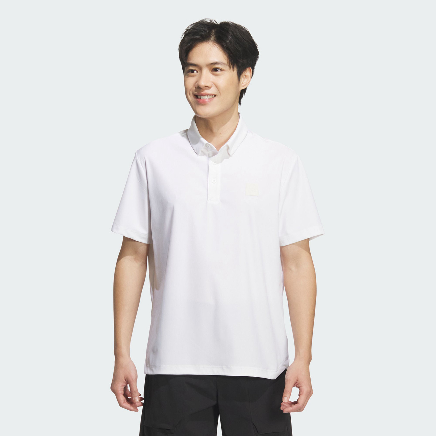 阿迪达斯专业运动男子高尔夫梭织运动短袖POLO衫KD0920|KD0921