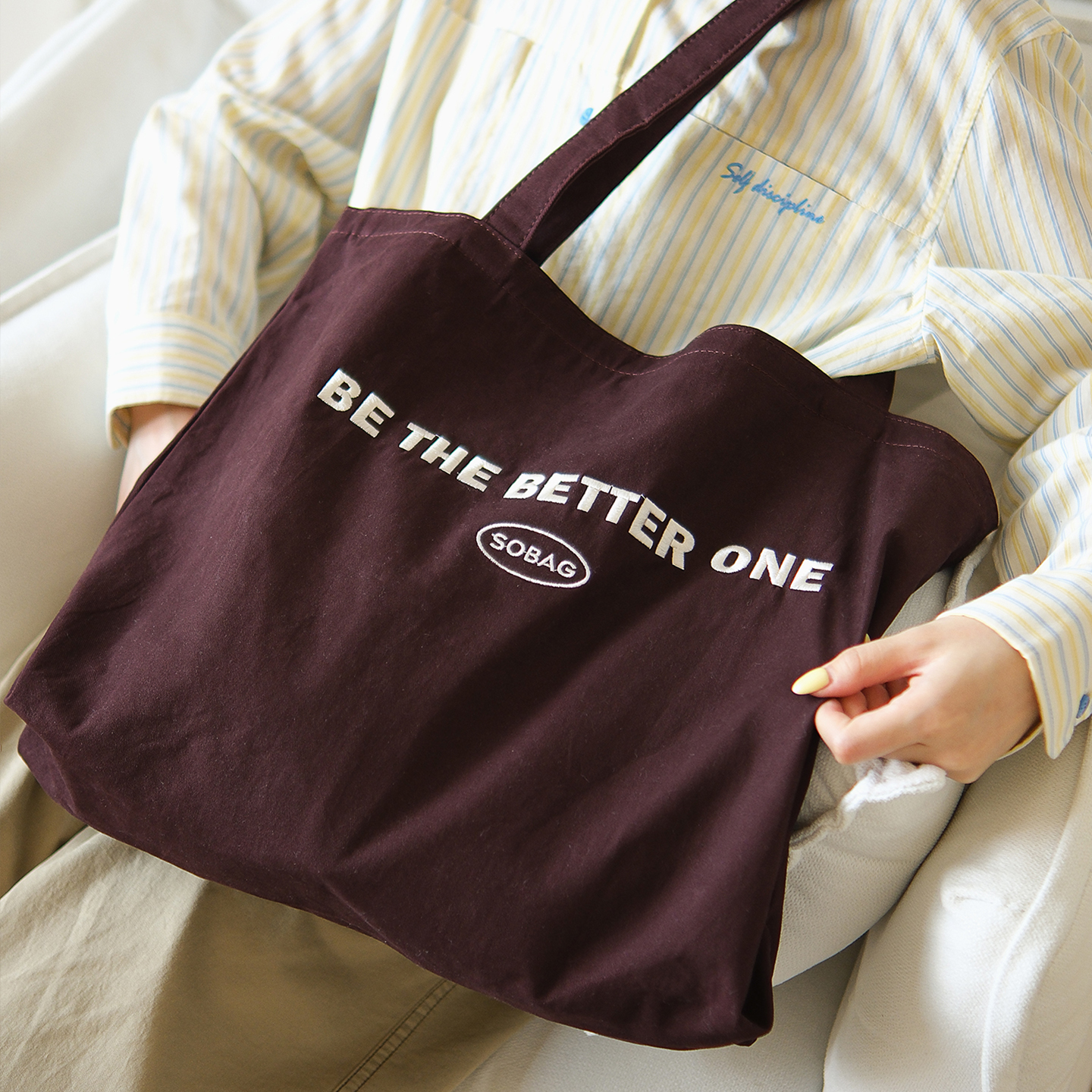 sobag秋冬百搭大容量带拉链单肩帆布包女文艺休闲ins通勤大托特包