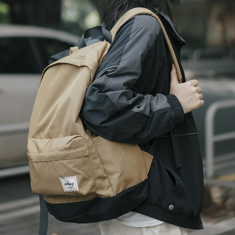 sobag休闲防泼通勤双肩包女大容量大学生书包中性15寸电脑背包男