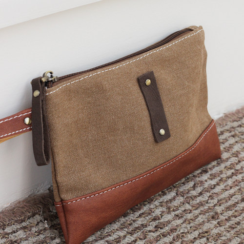 复古撞色个性手机包文艺手拿包