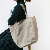 sobag日系大容量拉链帆布包包女韩版 单肩简约ulzzang女复古托特包