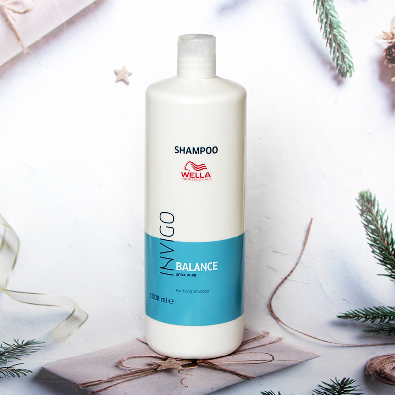 威娜莲花头皮清透净澈洗发水1l深沉清洁控油去油无硅油均衡洁发乳