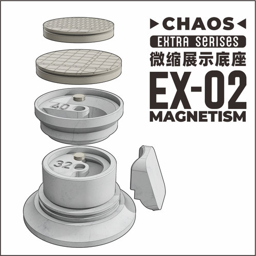 CHAOS微缩展示地台丨EX02丨手涂模型握把丨战锤场景展示丨狗造社