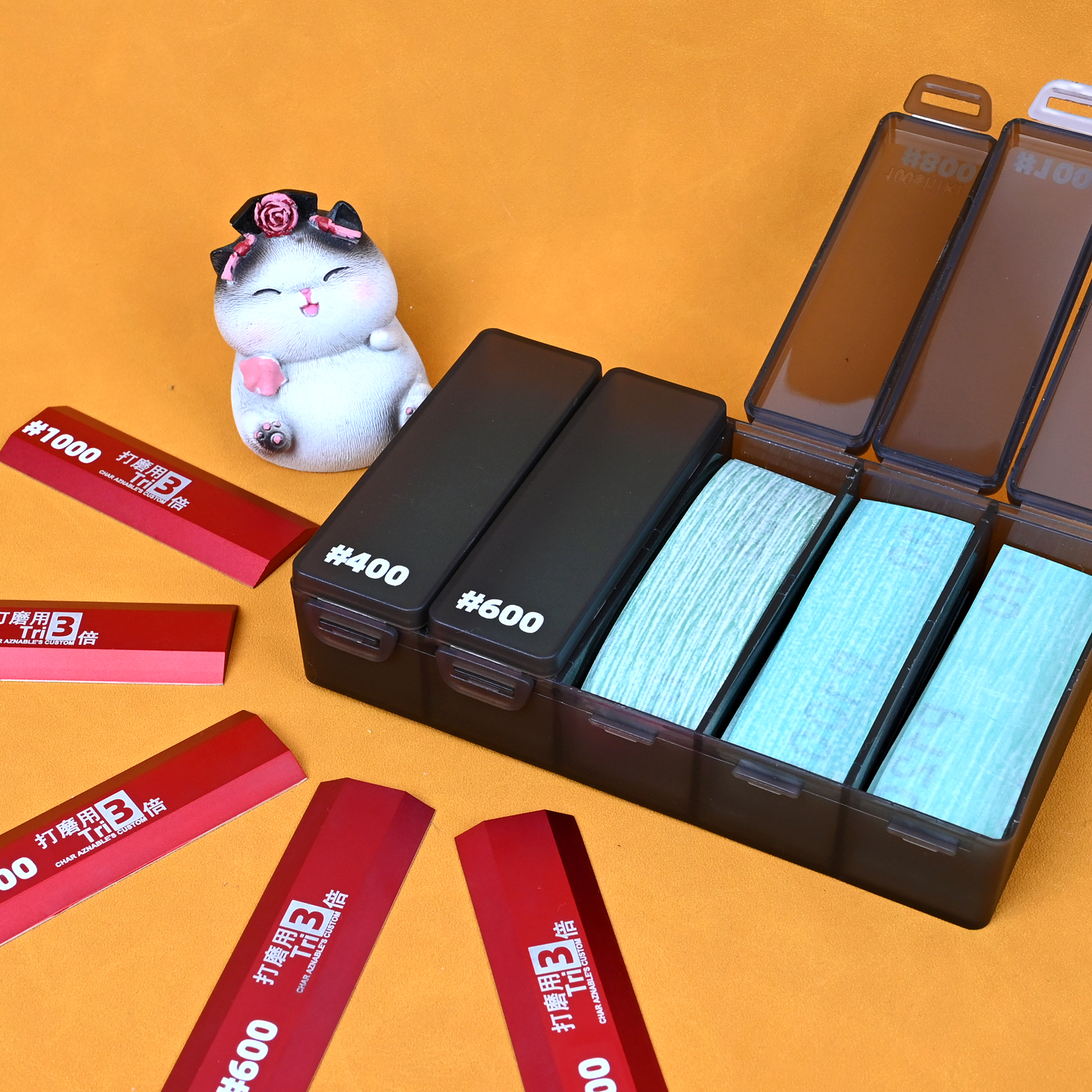 进口太阳砂丨背胶砂纸丨海绵砂纸丨懒人棒丨高达模型丨懒懒同学