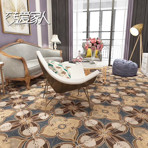 地中海风手绘卧室客厅瓷砖60x60