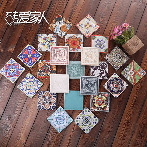 10x10cm全瓷小花砖小配件
