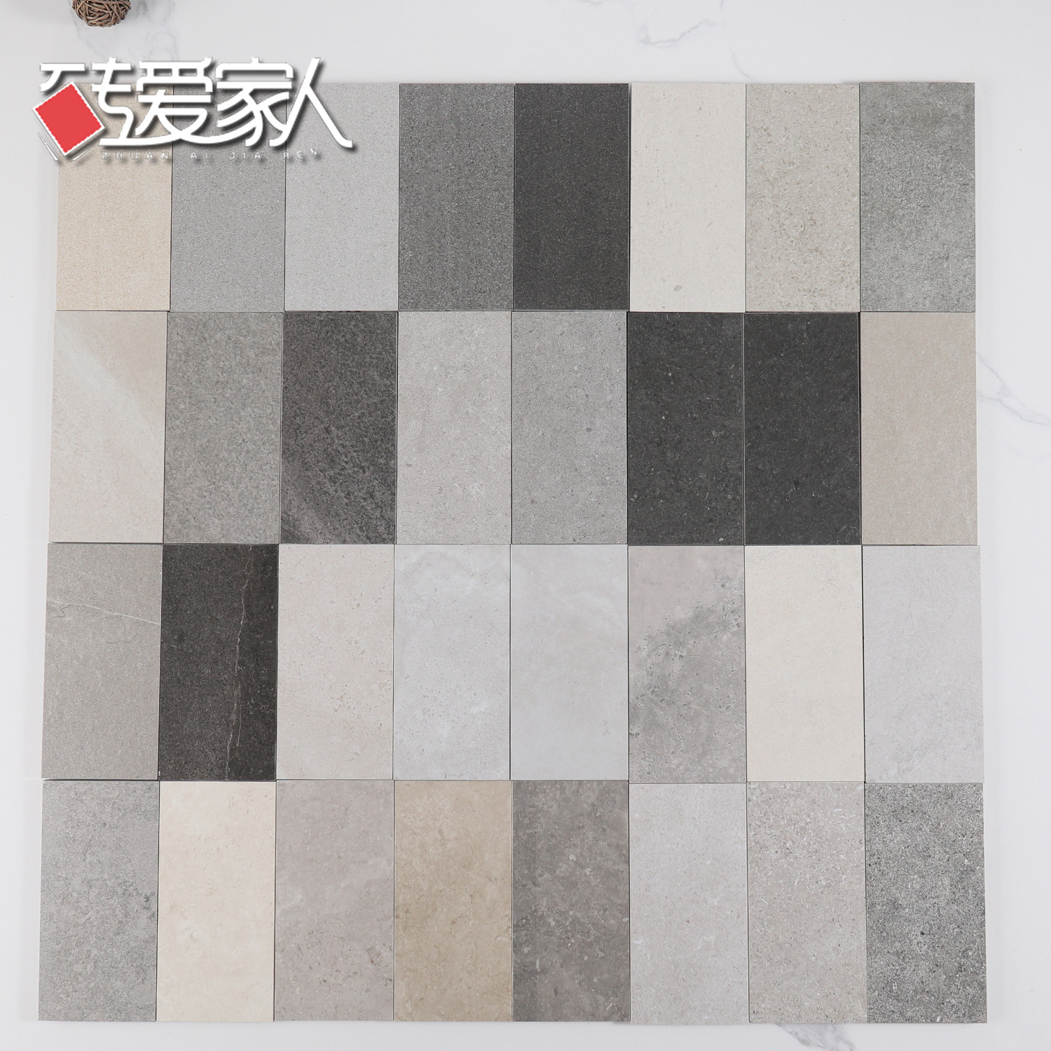 熔砂岩石仿石纹600x1200复仿古地面板瓷砖水磨石防滑哑光深浅灰色
