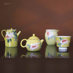 爱曼器 黄有彬作品纯手绘高温颜色釉伊洛/金叶玉甲系列合集