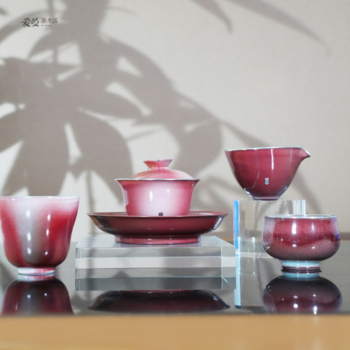 手工盖碗景德镇泡茶碗不烫手