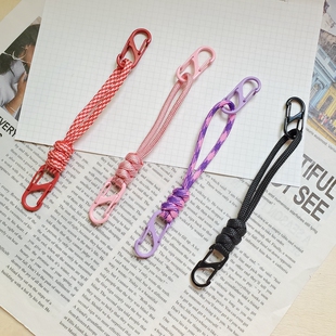 纯手工编织绳汽车钥匙圈卡防丢挂绳扣手机链包包相机件耳机双头扣
