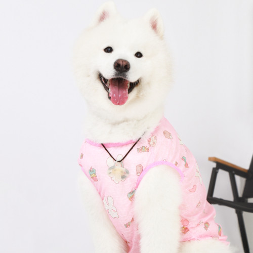 大狗狗防脏防掉毛宠物凉凉衣萨摩耶金毛弹力背心