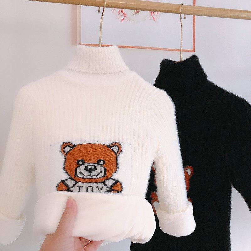 女童高领毛衣加绒加厚小熊冬季新款男童打底针织衫儿童保暖线衫,童装/婴儿装/亲子装,毛衣/针织衫,淘宝优惠券,粉丝福利购,淘宝优惠卷