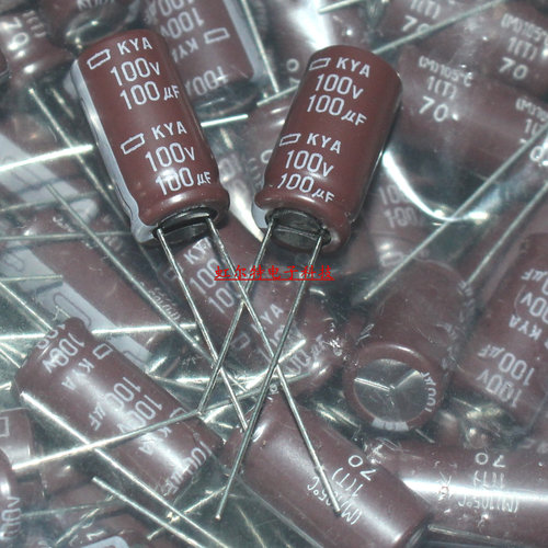 进口电解电容 100V100UF 100UF100V 10*20 黑金刚 高频低阻105度
