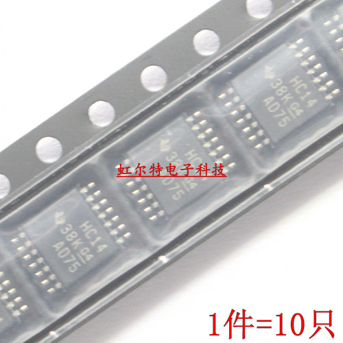 贴片逻辑芯片IC HC14 74HC14 SN74HC14PWR TSSOP-14密脚 原装