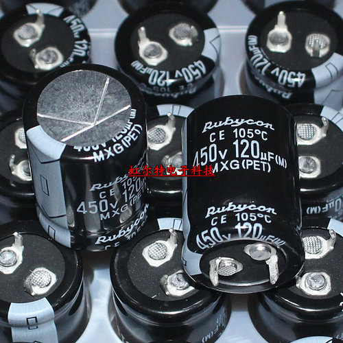 日本红宝石电解电容 450V120UF 120UF450V 22*30 MXG 105度 原装