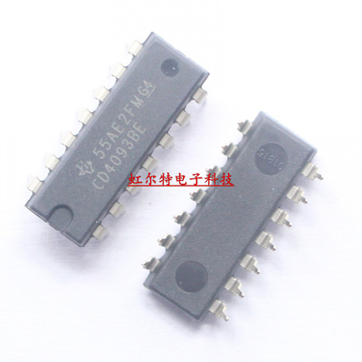 逻辑芯片IC CD4093BE CD4093 DIP14 直插 原装